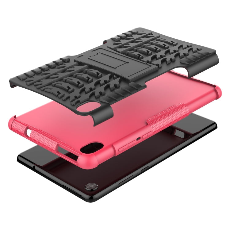 Tire Texture Shockproof TPU+PC Tablet Case with Holder, For Lenovo Tab M8 3rd Gen / M8 HD