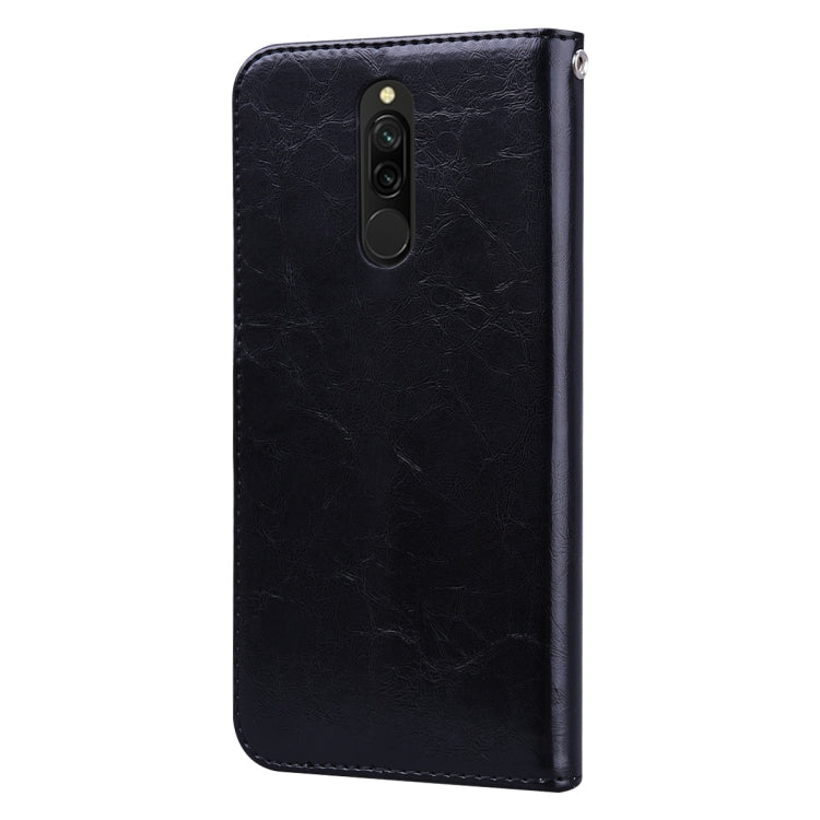 Business Style Oil Wax Texture Horizontal Flip Leather Case, with Holder & Card Slots & Wallet, For Xiaomi Redmi 8, For Xiaomi Redmi 8A, For Xiaomi Redmi Note 8, For Xiaomi Redmi Note 8 Pro, For Galaxy A10s