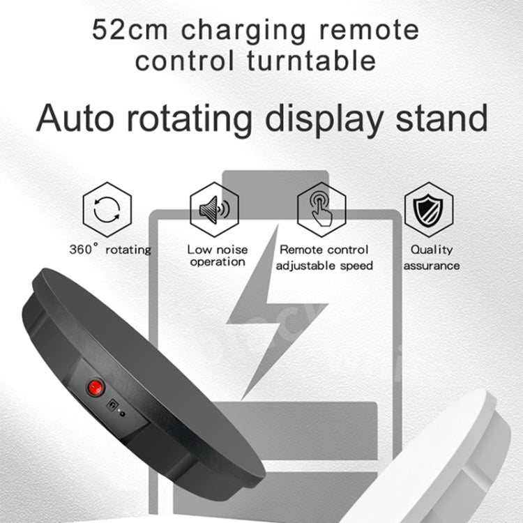 52cm Remote Control Electric Rotating Turntable Display Stand Video Shooting Props Turntable, Charging Power, 52cm, Charging Power,US Plug, 52cm, Charging Power,EU Plug, 52cm, Charging Power,AU Plug, 52cm, Charging Power,UK Plug...