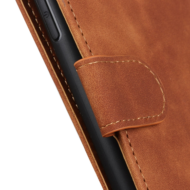 KHAZNEH Retro Texture Horizontal Flip Leather Phone Case, For Motorola Moto E40/E20/E30