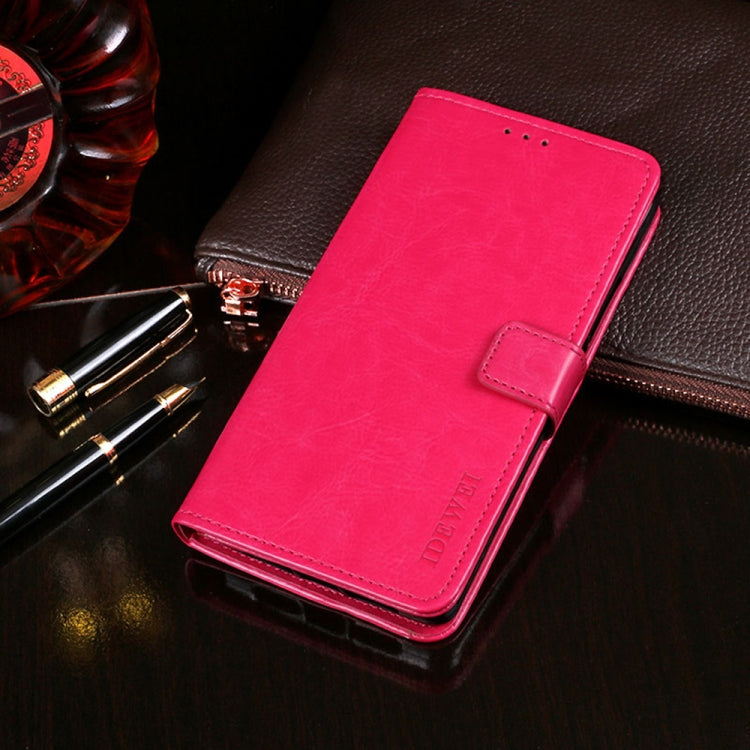 idewei Crazy Horse Texture Leather Phone Case with Holder & Card Slots & Wallet, For OPPO K9s, For Oukitel C25, For OPPO Realme GT Neo2