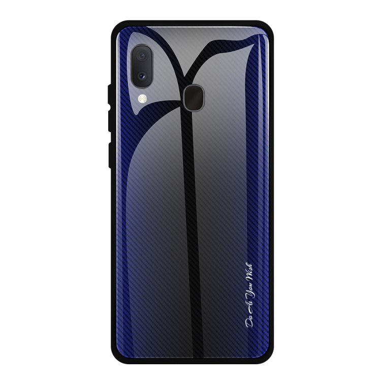 Texture Gradient Glass Protective Case, For Galaxy A20 / A30, For Galaxy A50, For Galaxy A80 / A90, For Galaxy Note 9