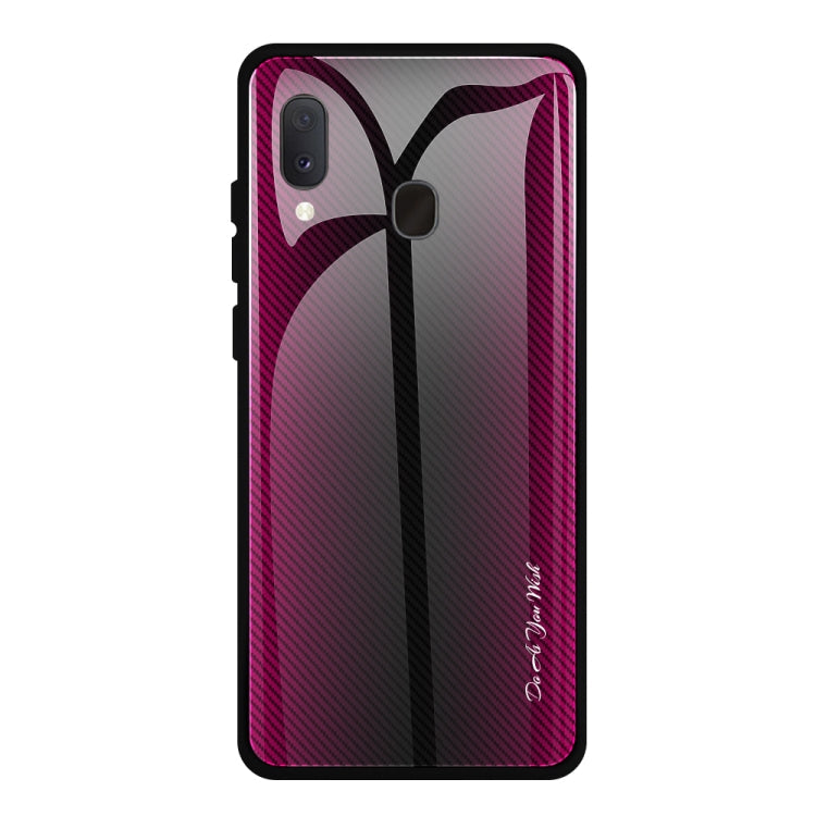 Texture Gradient Glass Protective Case, For Galaxy A20 / A30, For Galaxy A50, For Galaxy A80 / A90, For Galaxy Note 9