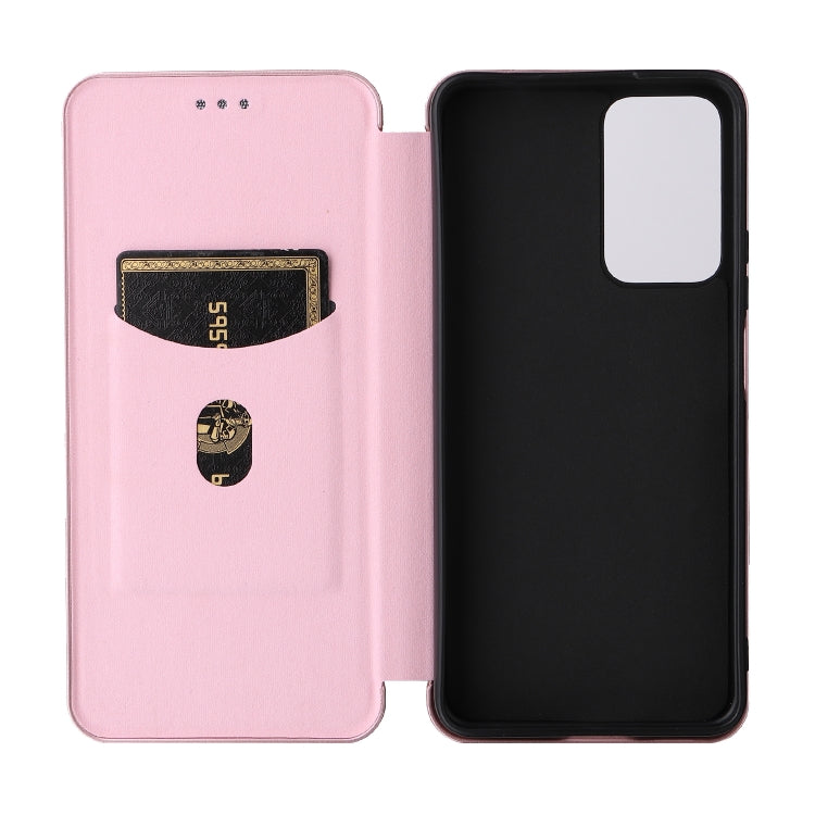 Carbon Fiber Texture Magnetic Horizontal Flip PU Phone Case, For Xiaomi Redmi Note 11 Pro / Note 11 Pro+, For ZTE Blade V30