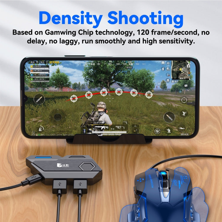 GAMWING MixSE Bluetooth 5.0 Keyboard Mouse Converter Shooting Game Auxiliary Tool, Mix SE1