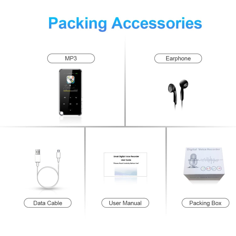 M25 Multifunctional Portable Bluetooth MP3 Player, 4GB, 8GB, 16GB, 32GB, 64GB