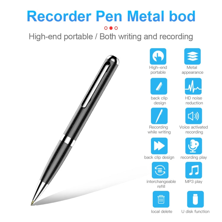 Q96 Intelligent HD Digital Noise Reduction Recording Pen, 4GB, 8GB, 16GB, 32GB, 64GB