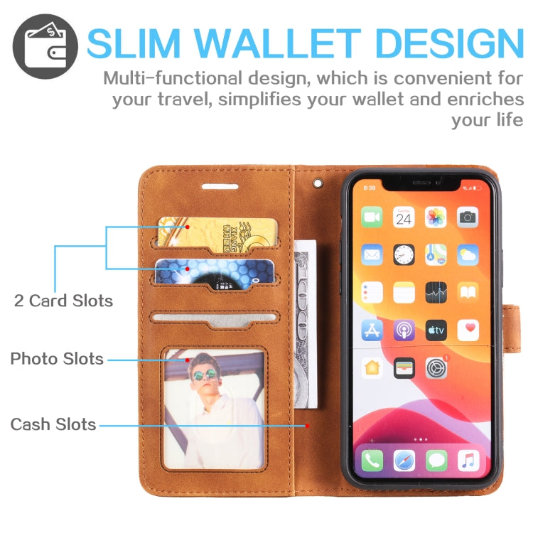 Skin Feel Anti-theft Brush Horizontal Flip Leather Phone Case, For iPhone 11 Pro, For iPhone 11, For iPhone XS Max, For iPhone XR