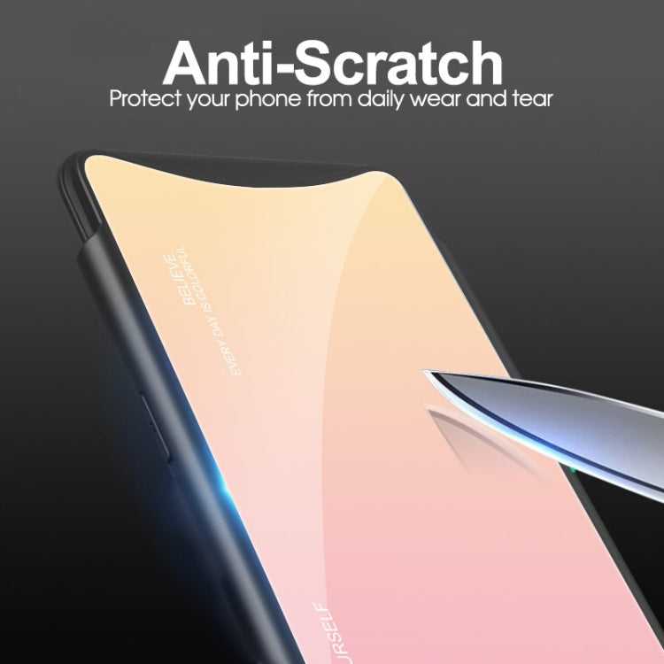 Gradient Color Glass Case, For OPPO Find X, For OPPO Reno, For Galaxy S8