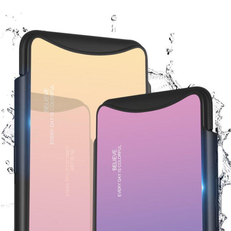 Gradient Color Glass Case, For OPPO Find X, For OPPO Reno, For Galaxy S8