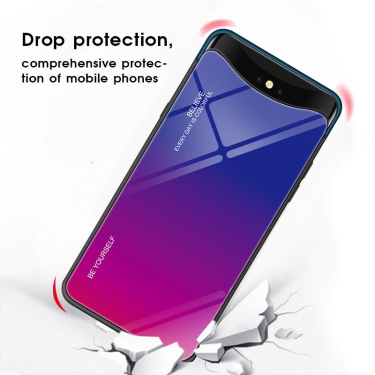 Gradient Color Glass Case, For OPPO Find X, For OPPO Reno, For Galaxy S8