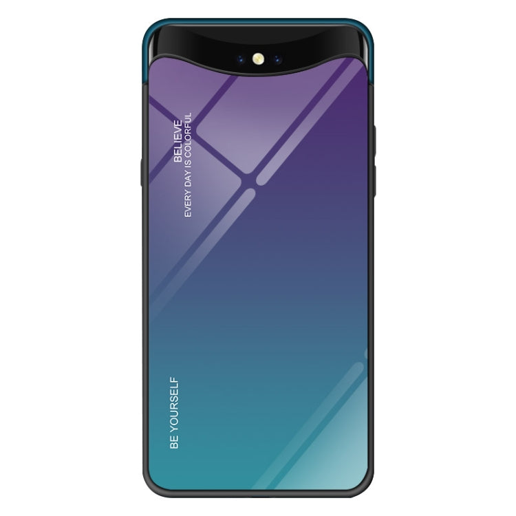 Gradient Color Glass Case, For OPPO Find X, For OPPO Reno, For Galaxy S8