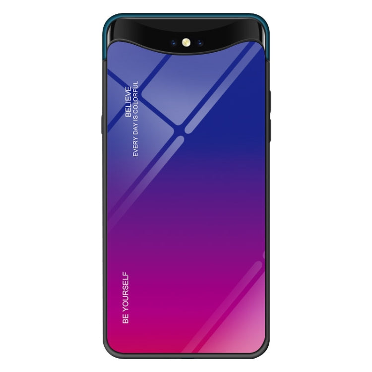 Gradient Color Glass Case, For OPPO Find X, For OPPO Reno, For Galaxy S8