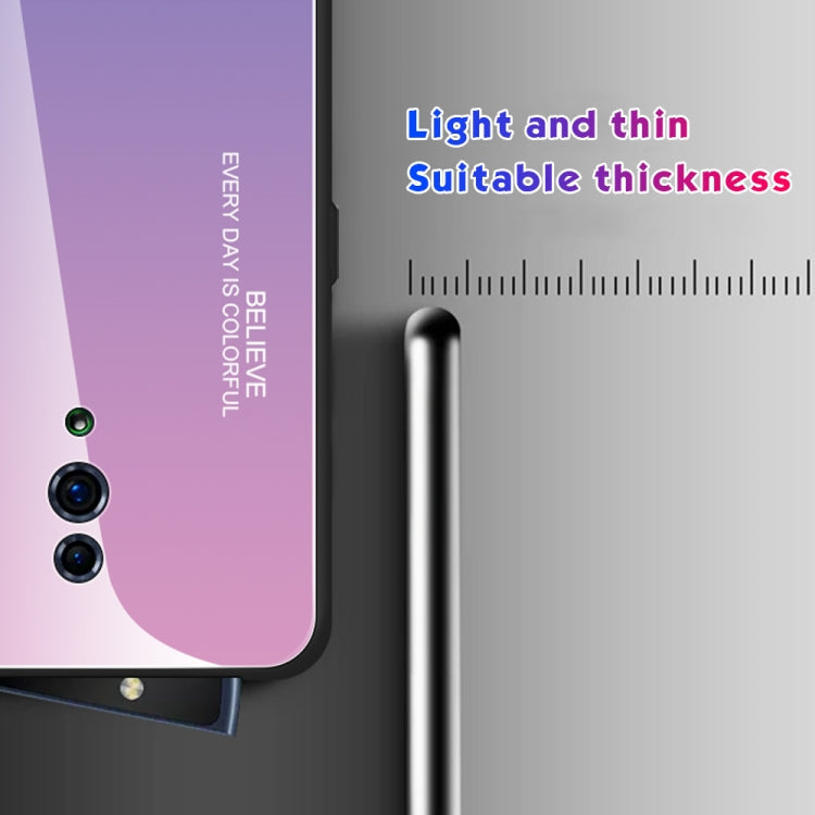 Gradient Color Glass Case, For Xiaomi Redmi Note 7, For Huawei Mate 20, For Huawei P30 Lite
