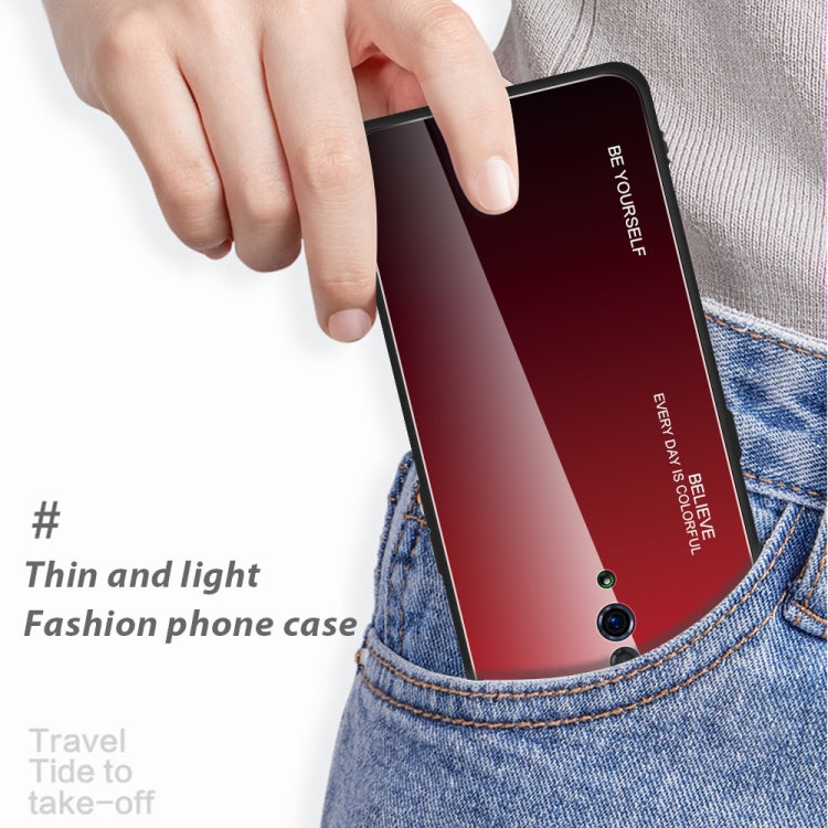 Gradient Color Glass Case, For Xiaomi Redmi Note 7, For Huawei Mate 20, For Huawei P30 Lite