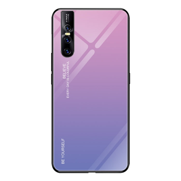 Gradient Color Glass Case, For Vivo IQOO, For VIVO V15 Pro, For VIVO X27