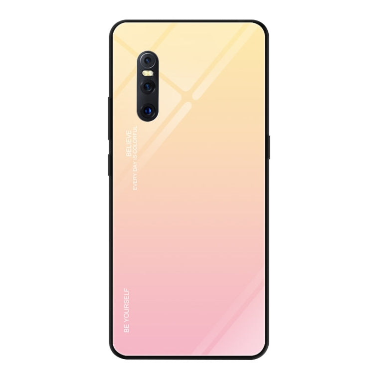Gradient Color Glass Case, For Vivo IQOO, For VIVO V15 Pro, For VIVO X27