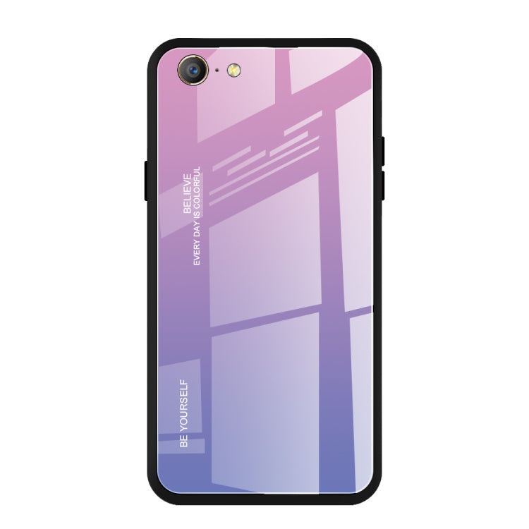 Gradient Color Glass Case, For OPPO F11 / A9, For OPPO A57 / A39, For OPPO Reno Z