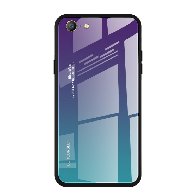 Gradient Color Glass Case, For OPPO F11 / A9, For OPPO A57 / A39, For OPPO Reno Z