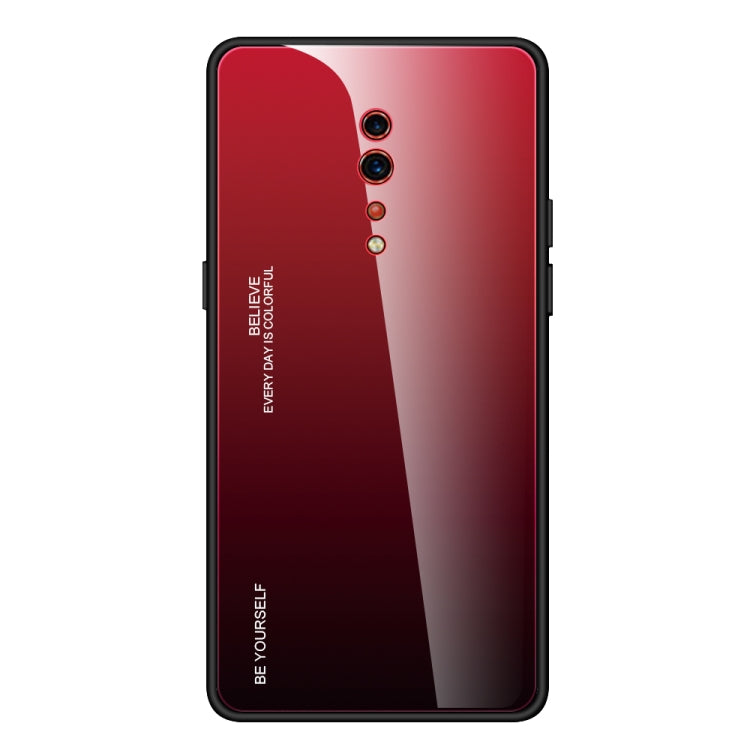 Gradient Color Glass Case, For OPPO F11 / A9, For OPPO A57 / A39, For OPPO Reno Z