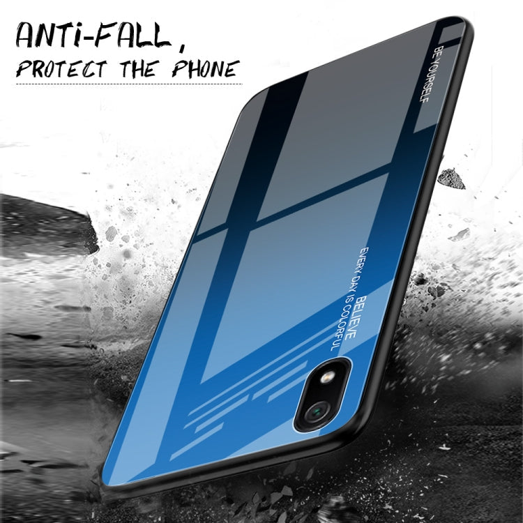Gradient Color Glass Case, For Galaxy A30, For Galaxy A50, For Galaxy A60
