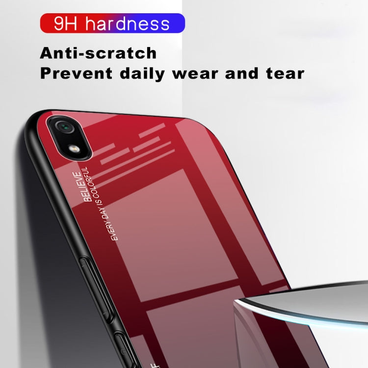 Gradient Color Glass Case, For Galaxy A30, For Galaxy A50, For Galaxy A60