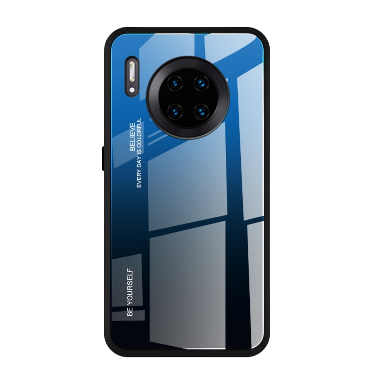 Gradient Color Glass Case, For Galaxy A30, For Galaxy A50, For Galaxy A60