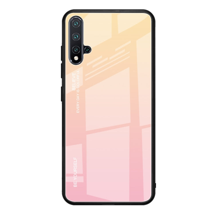Gradient Color Glass Case, For Galaxy A30, For Galaxy A50, For Galaxy A60