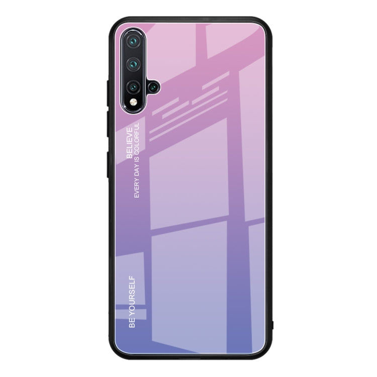 Gradient Color Glass Case, For Galaxy A30, For Galaxy A50, For Galaxy A60