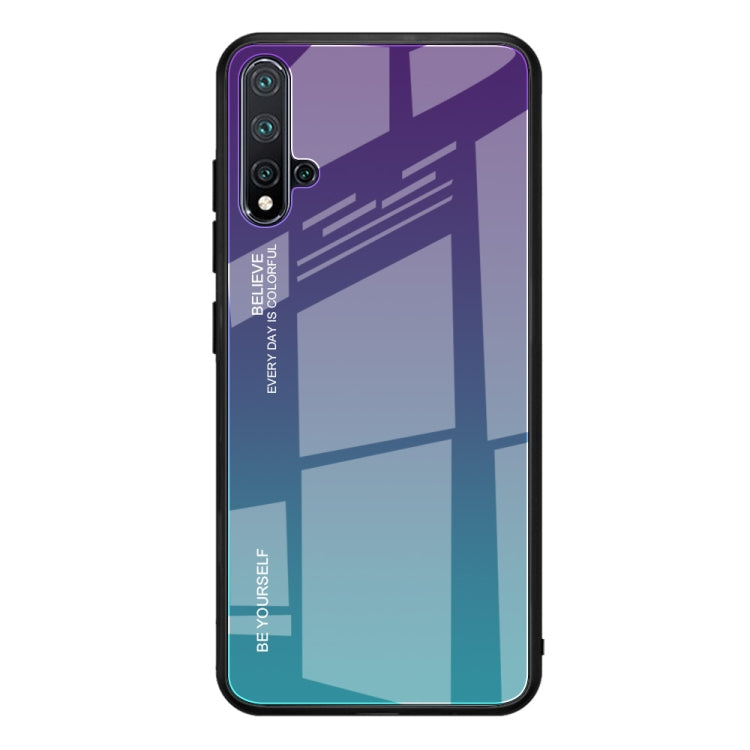 Gradient Color Glass Case, For Galaxy A30, For Galaxy A50, For Galaxy A60