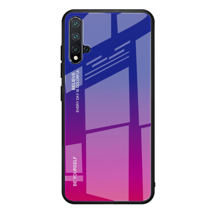 Gradient Color Glass Case, For Galaxy A30, For Galaxy A50, For Galaxy A60