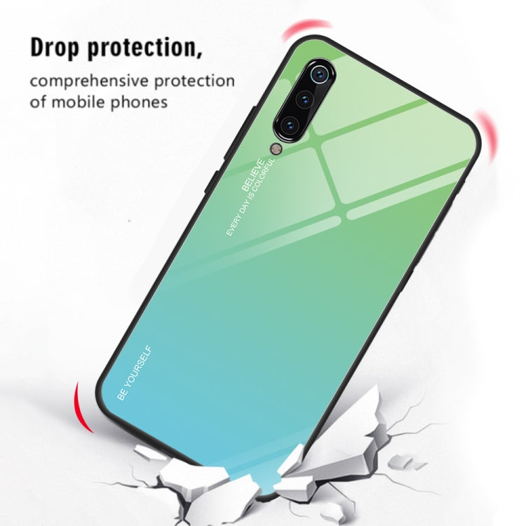 Gradient Color Glass Case, For Xiaomi Mi 9