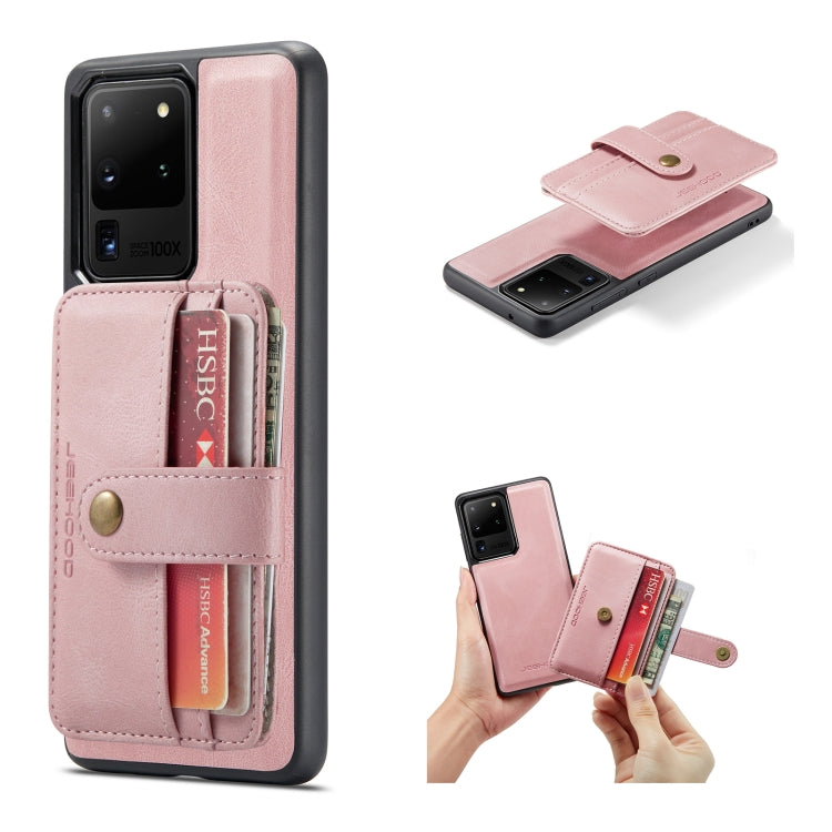 JEEHOOD RFID Blocking Anti-Theft Magnetic PU + TPU Phone Case with Card Slot, For Samsung Galaxy A32 5G, For Samsung Galaxy A12 5G, For Samsung Galaxy A52 5G / 4G, For Samsung Galaxy A72 5G / 4G, For Samsung Galaxy A71 5G, For Samsung Galaxy Note20 Ult...