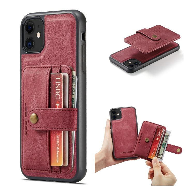 JEEHOOD RFID Blocking Anti-Theft Wallet Phone Case, For iPhone 12 mini, For iPhone 12 / 12 Pro, For iPhone 12 Pro Max, For iPhone 11, For iPhone 11 Pro, For iPhone 11 Pro Max, For iPhone X / XS, For iPhone XR