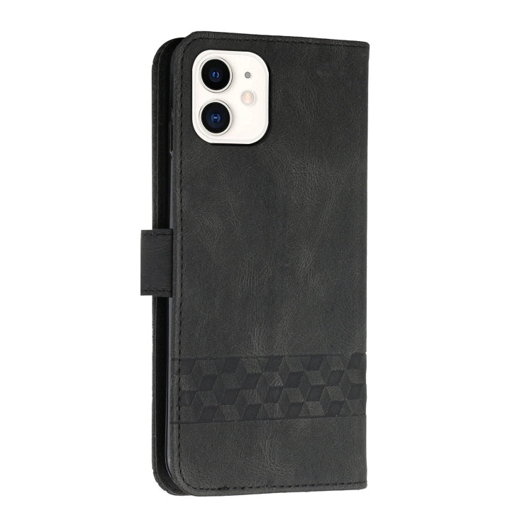Cubic Skin Feel Flip Leather Phone Case, For iPhone 12 mini, For iPhone 12 / 12 Pro, For iPhone 12 Pro Max, For iPhone 11