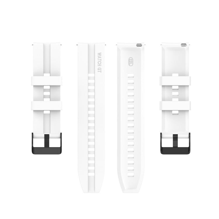 Silicone Black Buckle Watchband, For Huawei Watch GT 3 46mm/GT Runner