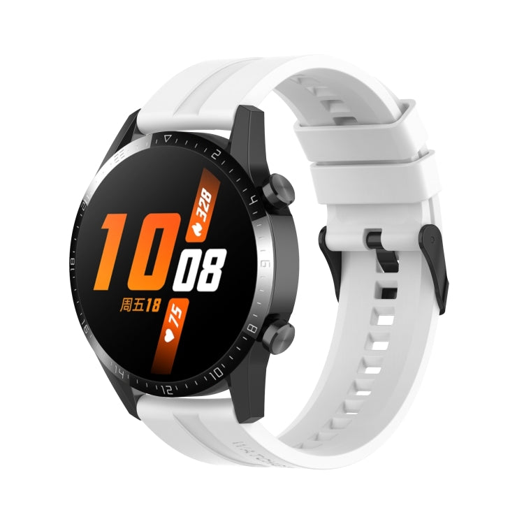 Silicone Black Buckle Watchband, For Huawei Watch GT 3 46mm/GT Runner