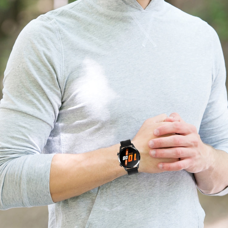 Silicone Black Buckle Watchband, For Huawei Watch GT 3 46mm/GT Runner