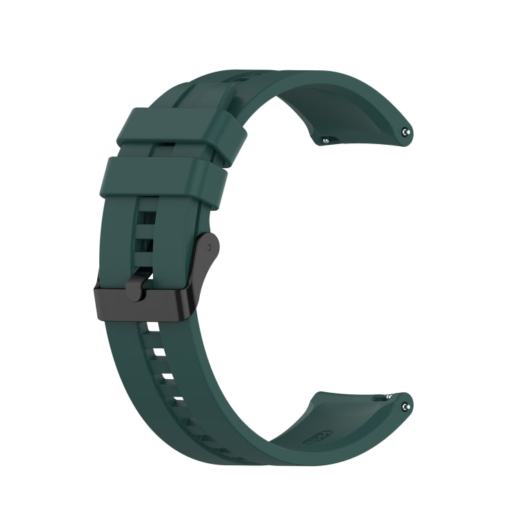 Silicone Black Buckle Watchband, For Huawei Watch GT 3 46mm/GT Runner