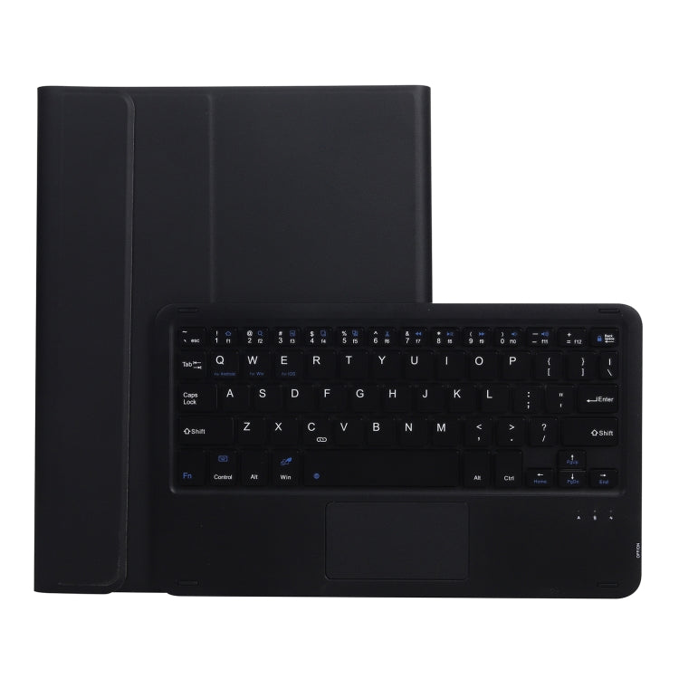 A07B-A Lambskin Texture Square Keycap Bluetooth Keyboard Leather Case with Touch Control For iPad, For iPad 9.7 2018 & 2017 / Pro 9.7 inch / Air 2, For iPad Pro 10.5 inch / 10.2 2021 & 2020 & 2019 / Air 3                                                ...