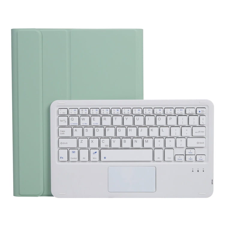 A07B-A Lambskin Texture Square Keycap Bluetooth Keyboard Leather Case with Touch Control For iPad, For iPad 9.7 2018 & 2017 / Pro 9.7 inch / Air 2, For iPad Pro 10.5 inch / 10.2 2021 & 2020 & 2019 / Air 3                                                ...
