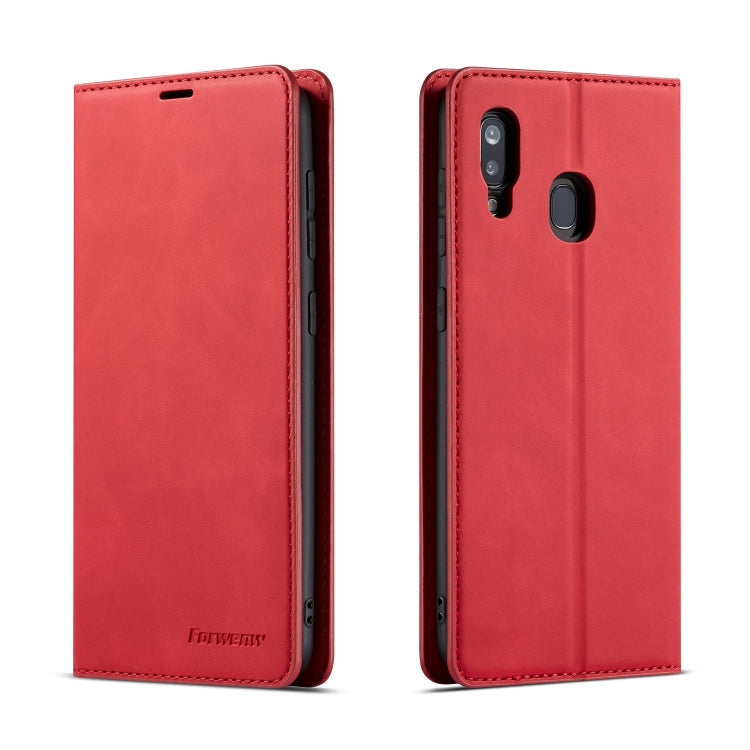 Forwenw Dream Series Oil Edge Strong Magnetism Horizontal Flip Leather Case with Holder & Card Slots & Wallet & Photo Frame, For Galaxy A40, For Galaxy A60, For Galaxy A20e, For Galaxy A50, For Galaxy A70, For Galaxy A80 / A90