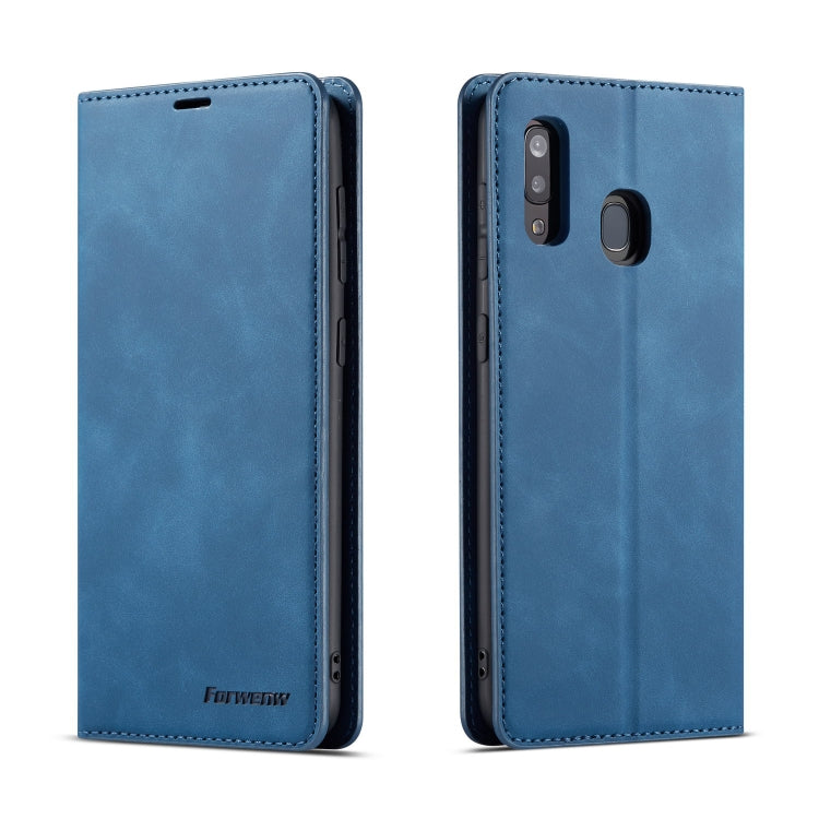 Forwenw Dream Series Oil Edge Strong Magnetism Horizontal Flip Leather Case with Holder & Card Slots & Wallet & Photo Frame, For Galaxy A40, For Galaxy A60, For Galaxy A20e, For Galaxy A50, For Galaxy A70, For Galaxy A80 / A90