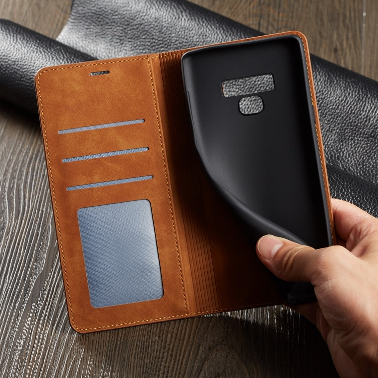 Forwenw Dream Series Oil Edge Strong Magnetism Horizontal Flip Leather Case with Holder & Card Slots & Wallet & Photo Frame, For Galaxy Note9, For Galaxy Note10, For Galaxy Note10+, For Galaxy S8, For Galaxy S8+, For Galaxy S9
