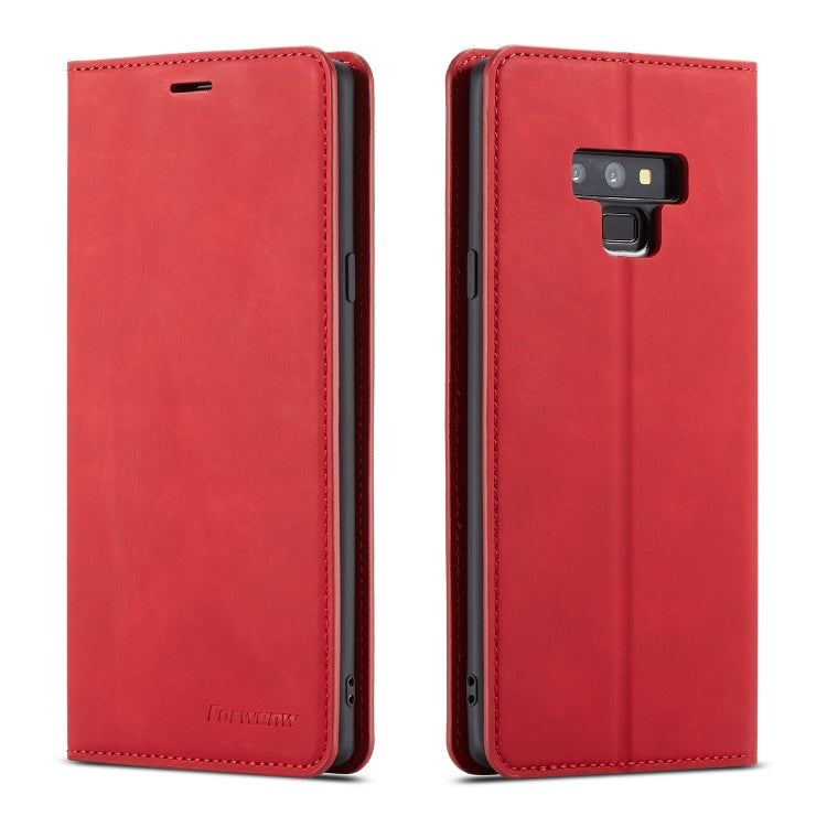 Forwenw Dream Series Oil Edge Strong Magnetism Horizontal Flip Leather Case with Holder & Card Slots & Wallet & Photo Frame, For Galaxy Note9, For Galaxy Note10, For Galaxy Note10+, For Galaxy S8, For Galaxy S8+, For Galaxy S9