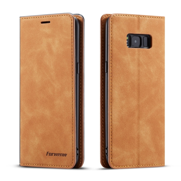 Forwenw Dream Series Oil Edge Strong Magnetism Horizontal Flip Leather Case with Holder & Card Slots & Wallet & Photo Frame, For Galaxy Note9, For Galaxy Note10, For Galaxy Note10+, For Galaxy S8, For Galaxy S8+, For Galaxy S9
