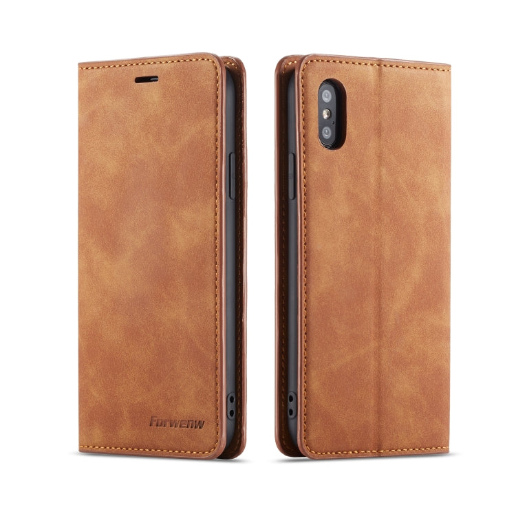 Forwenw Dream Series Oil Edge Strong Magnetism Horizontal Flip Leather Case with Holder & Card Slots & Wallet & Photo Frame, For iPhone XS Max, For iPhone XS / X, For Xiaomi Redmi Note 7, For Xiaomi Redmi Note 7 Pro, For Xiaomi Redmi Note 8 Pro...