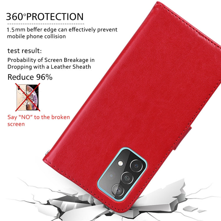 Rose Embossed Leather Phone Case, For Samsung Galaxy A02s
