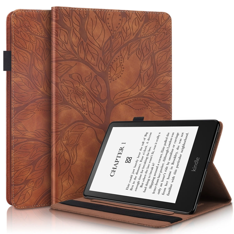 Life Tree Series Leather Tablet Case, For Amazon Kindle Paperwhite 5 2021