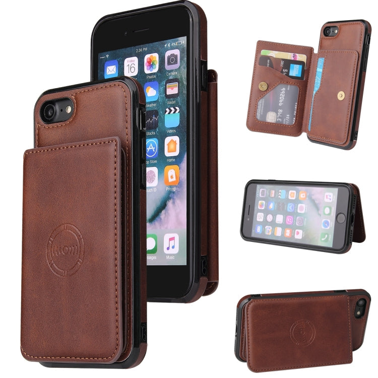 Calf Texture Magnetic Case, For iPhone SE 2022 / SE 2020 / 8 / 7, For iPhone 8 Plus / 7 Plus, For iPhone XS Max, For iPhone XS / X